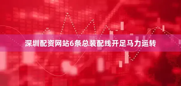 深圳配资网站6条总装配线开足马力运转